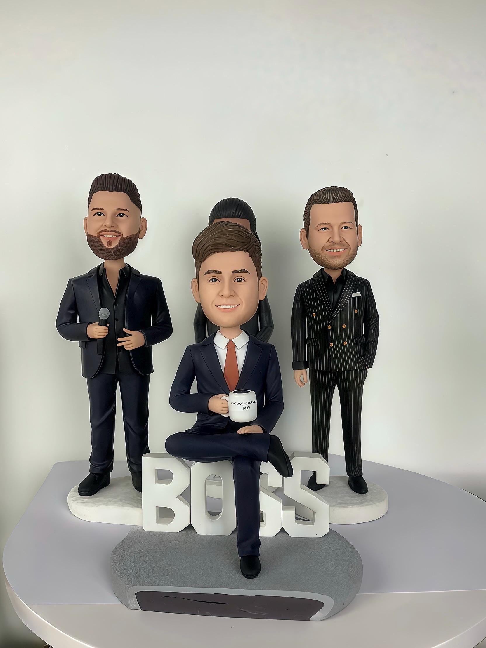Custom Caricature Bobblehead – Personalized Gift for Him