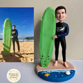 Personalized Polymer Clay Cake Topper – Custom Figurine Gift