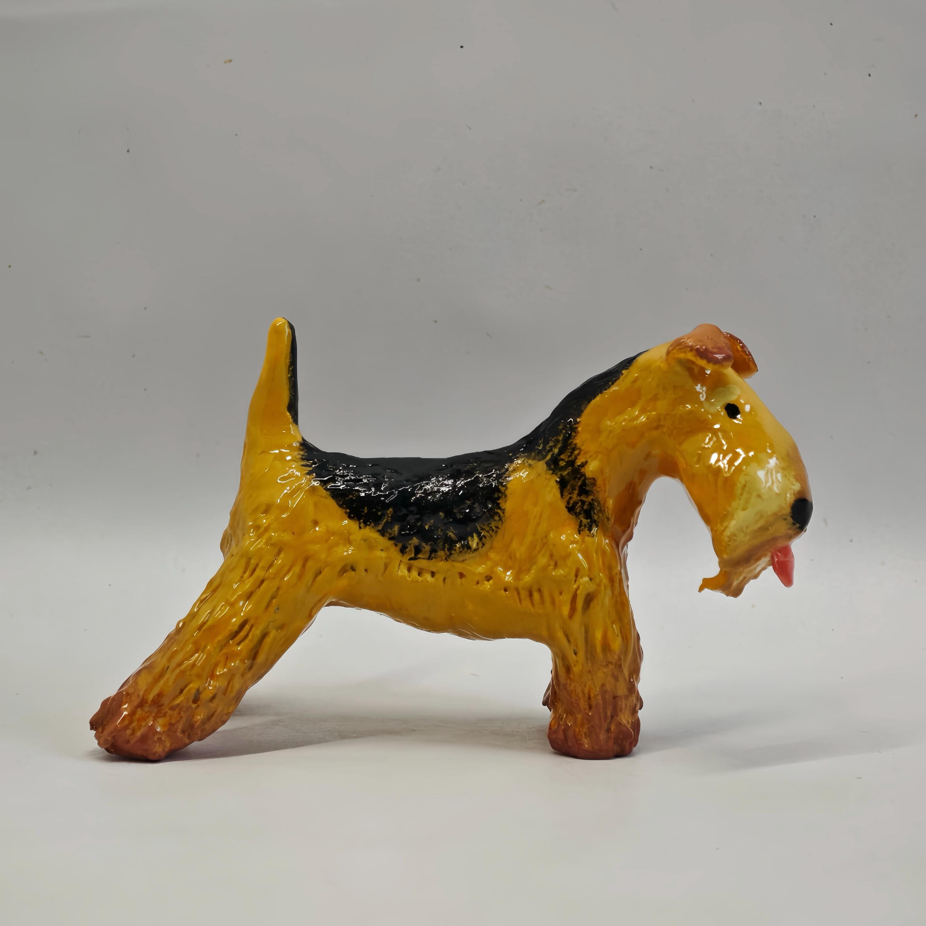 Custom Pet Figurine Cake Topper, Handmade Clay Animal Keepsake