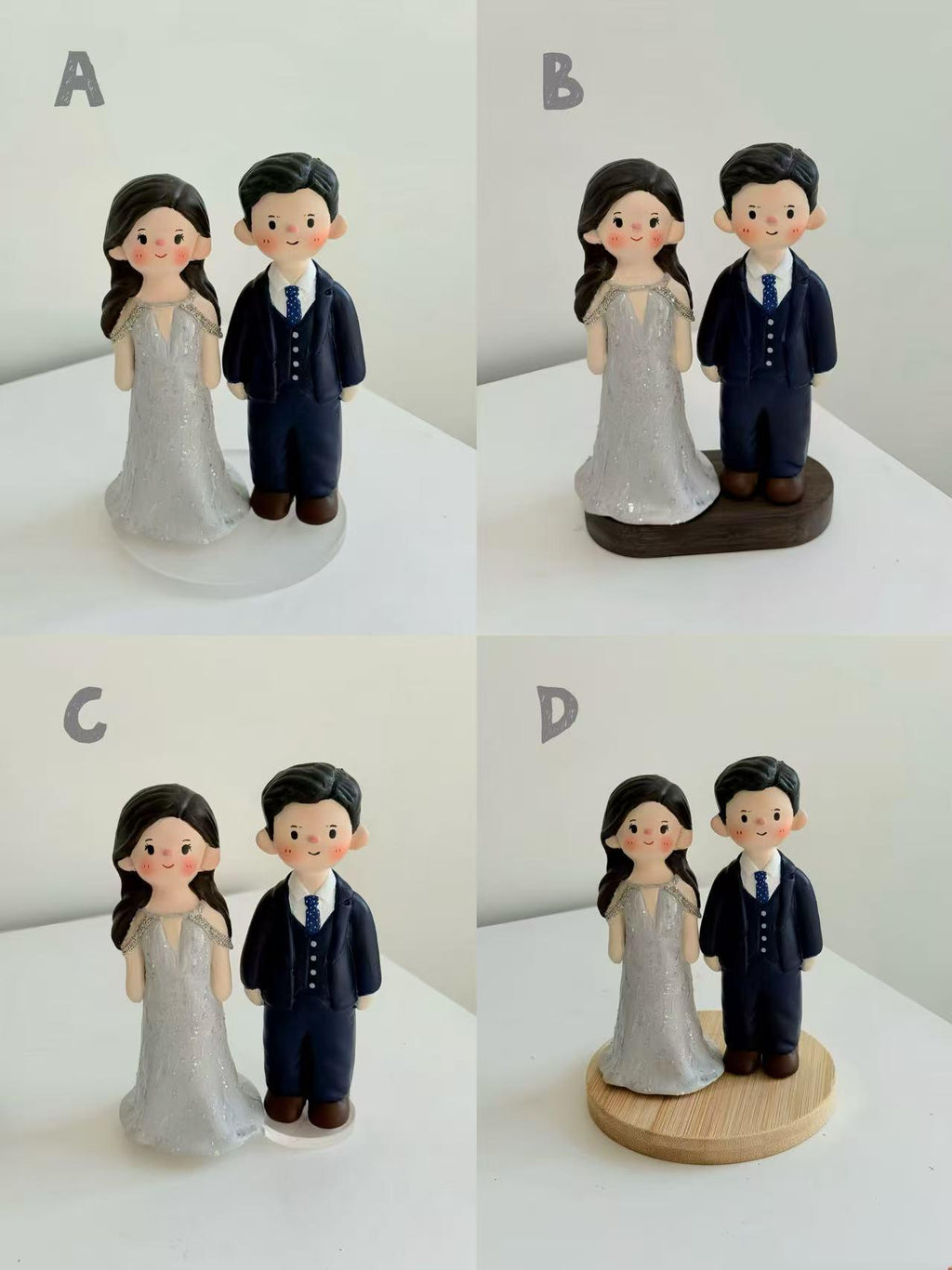 Fishing Couple Clay Cake Topper – Personalized Handmade Figurine