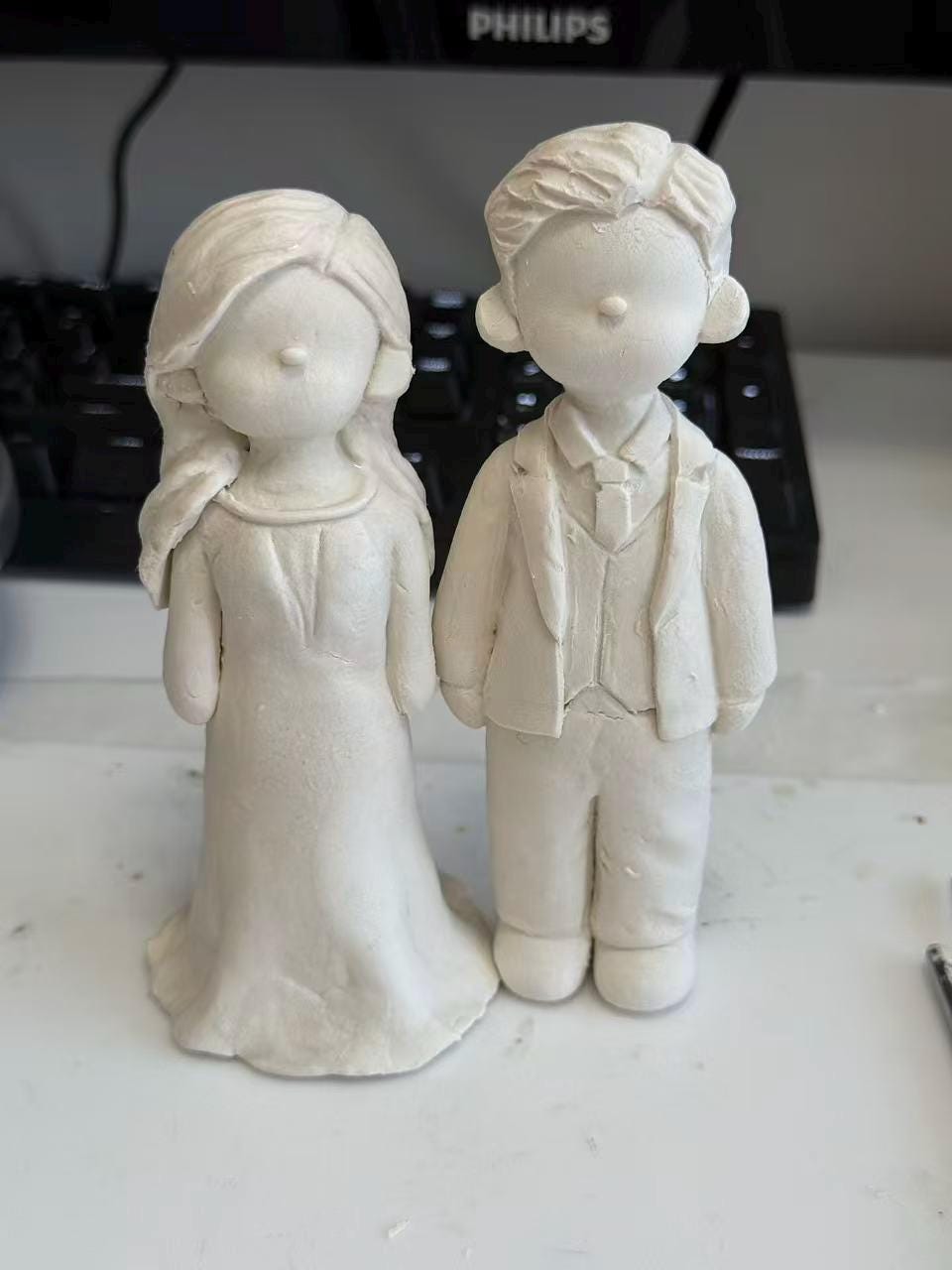Personalized Graduation Figurine - Handmade Clay Portrait Sculpture