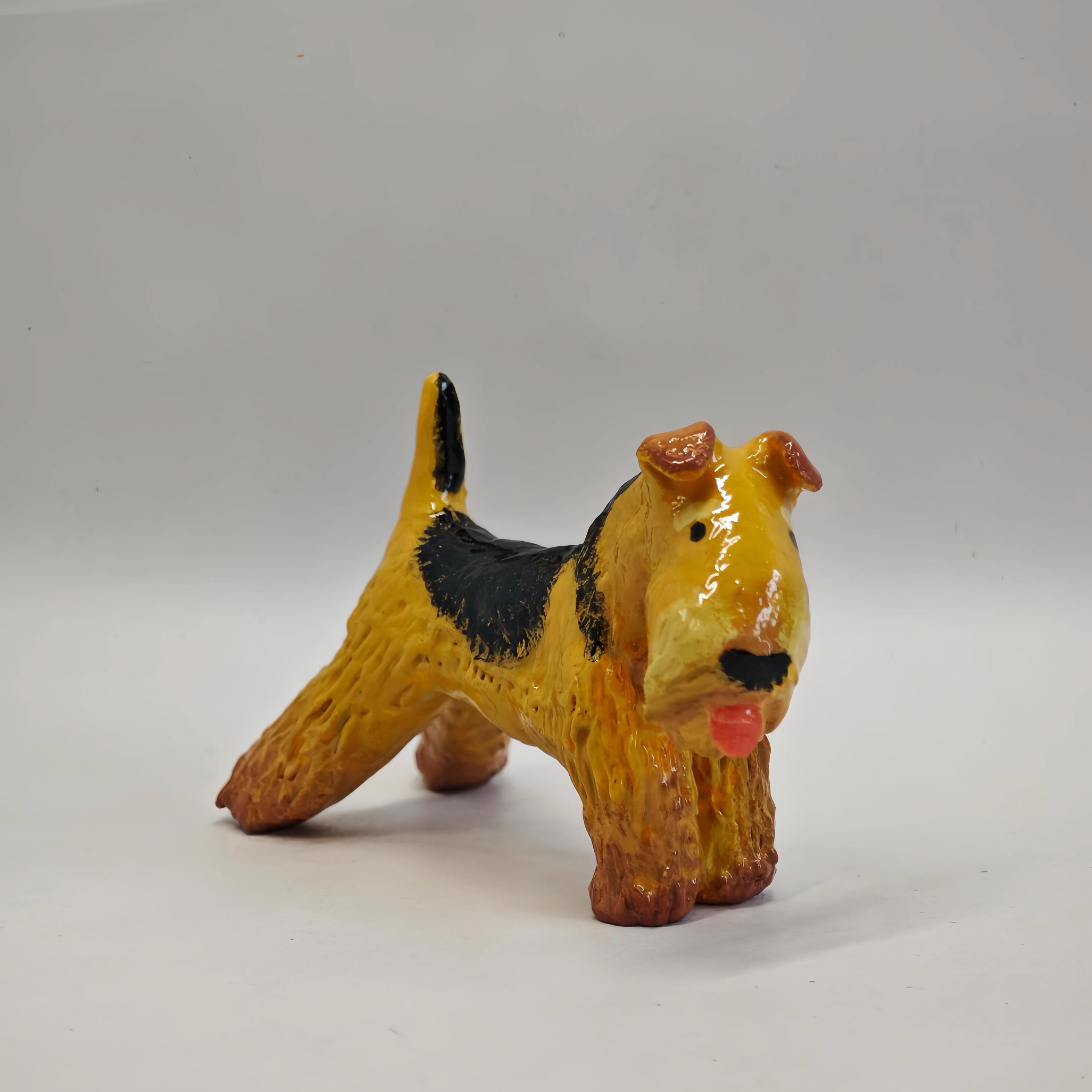 Custom Pet Figurine Cake Topper, Handmade Clay Animal Keepsake