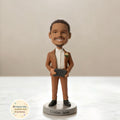 Custom Caricature Bobblehead – Personalized Clay Figurine, Gift for Him