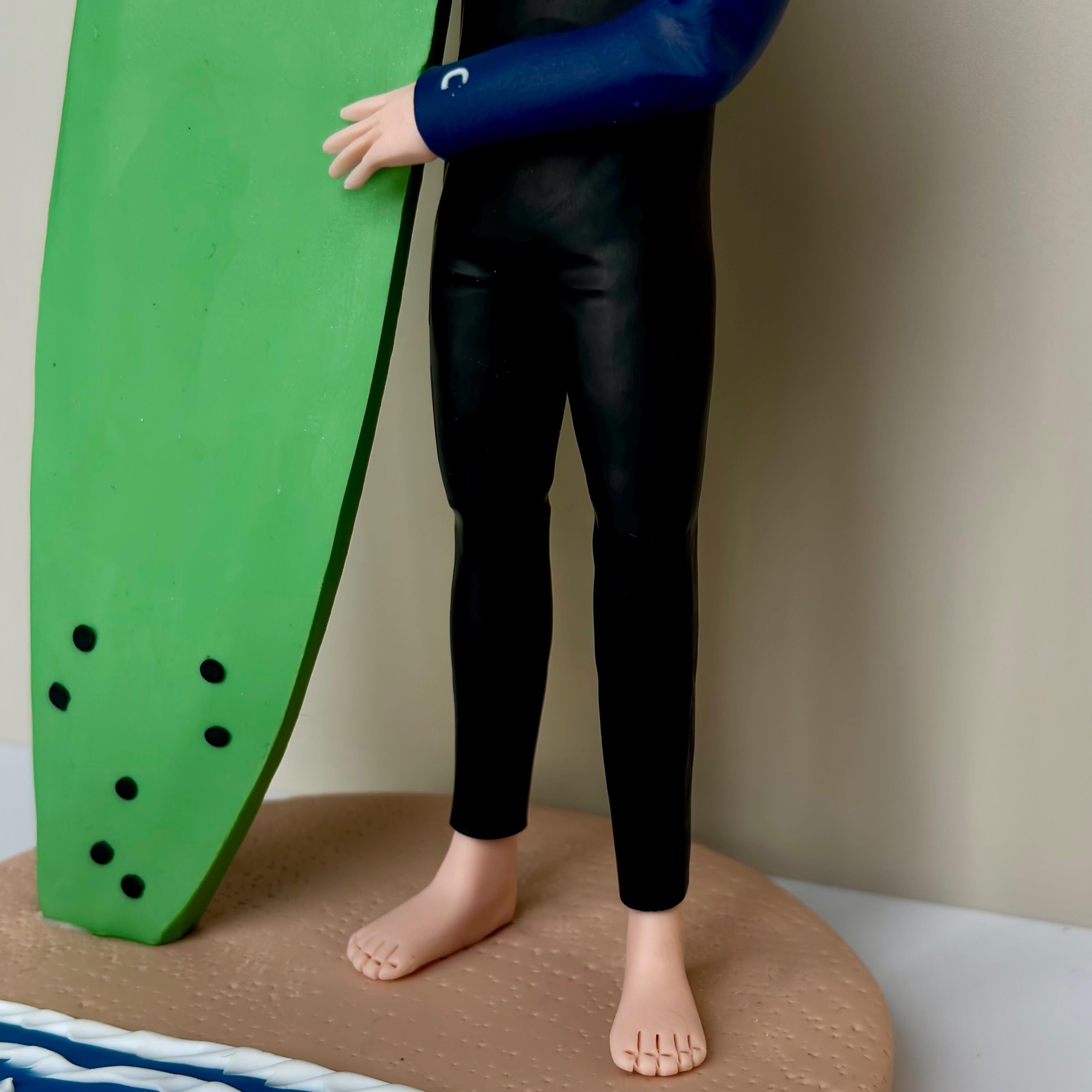 Personalized Polymer Clay Cake Topper – Custom Figurine Gift