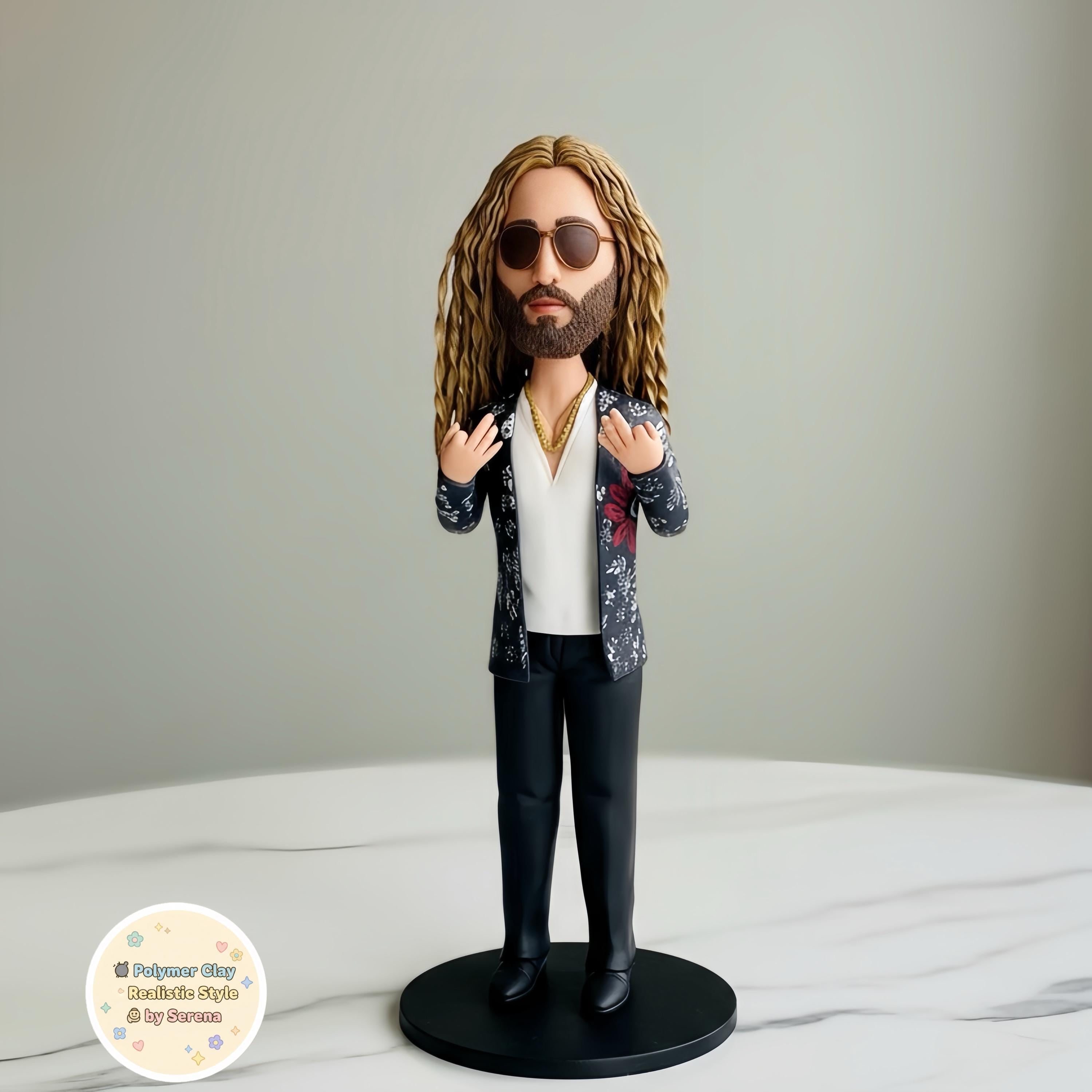 Personalized Car Bobblehead – Custom Polymer Clay Figurine Gift