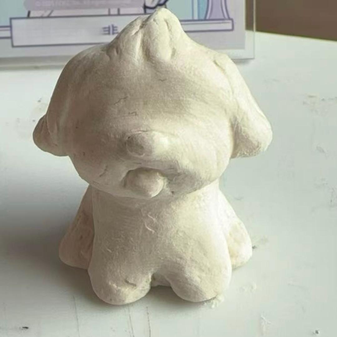 Custom Wedding Cake Topper – Handmade Clay Bride and Groom Figurine