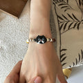 Custom Cat Portrait Bracelet – Handmade Stone Clay Pet Jewelry