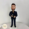Personalized Man Bobblehead – Custom Clay Figurine Gift