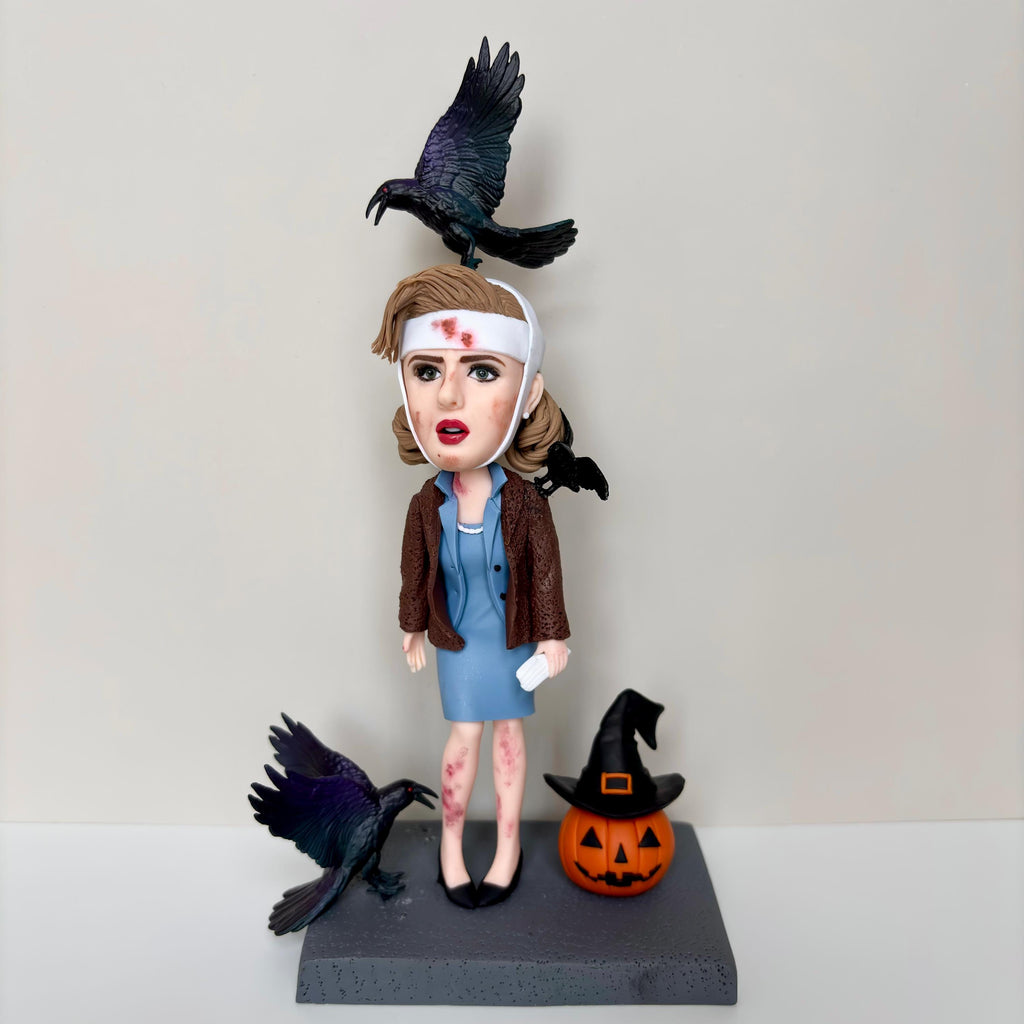 Custom Clay Bobblehead – Personalized Figurine Gift for Her