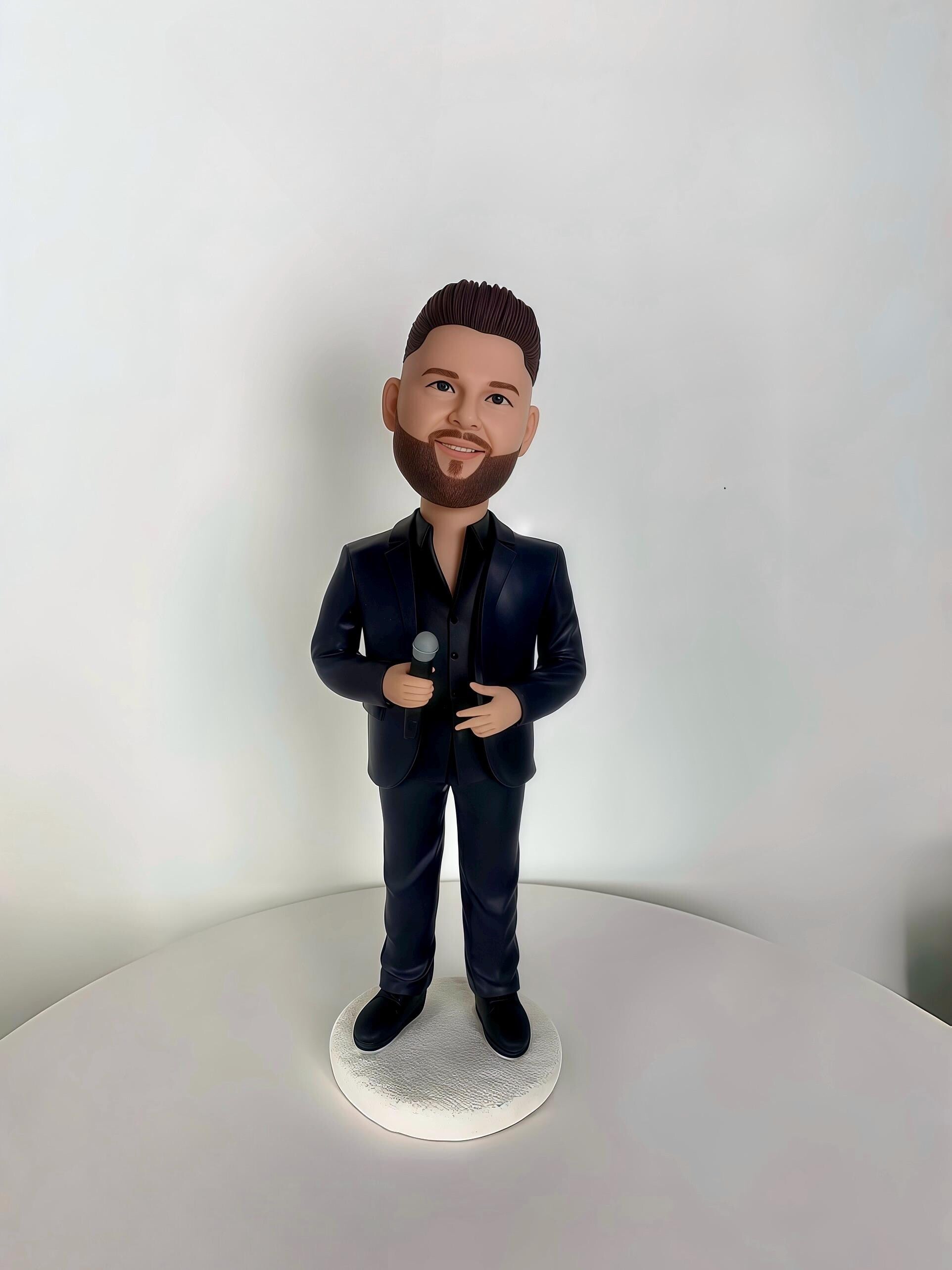 Personalized Man Bobblehead – Custom Clay Figurine Gift